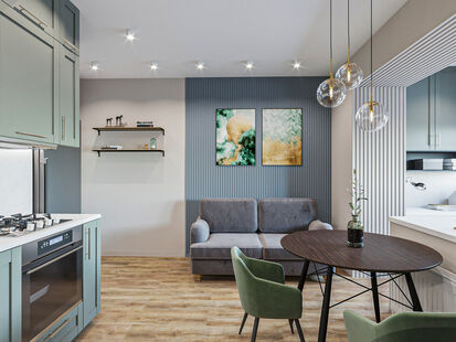 Фото № 1: Дизайн-проект дома/коттеджа 71.37  м² Современный стиль для дома в г. калуга