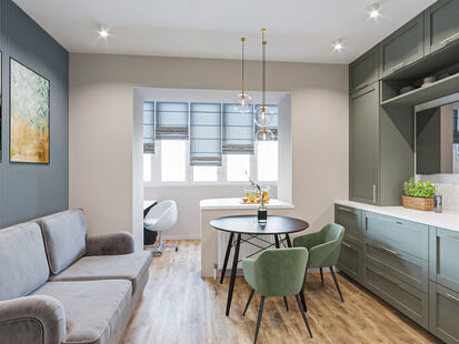 Фото № 3: Дизайн-проект дома/коттеджа 71.37  м² Современный стиль для дома в г. калуга