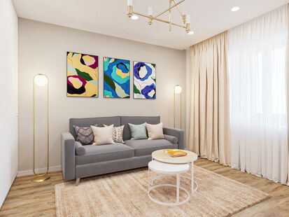 Фото № 5: Дизайн-проект дома/коттеджа 71.37  м² Современный стиль для дома в г. калуга