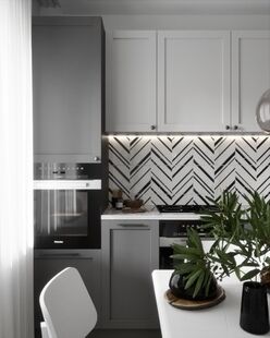 Фото № 1: Дизайн-проект двухкомнатной квартиры 70.83  м² Стиль Контемпорари для ЖК в г. Пушкино