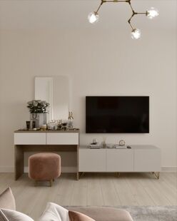 Фото № 6: Дизайн-проект двухкомнатной квартиры 70.83  м² Стиль Контемпорари для ЖК в г. Пушкино