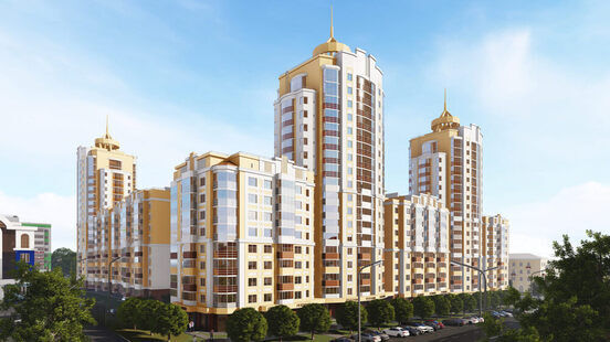 Фото № 1: Дизайн-проект экстерьера 500.0  м² Современный стиль для ЖК по ул. Васенко