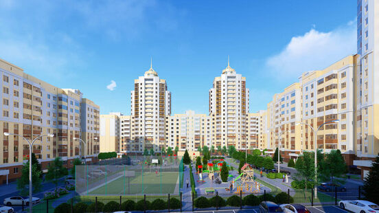 Фото № 2: Дизайн-проект экстерьера 500.0  м² Современный стиль для ЖК по ул. Васенко