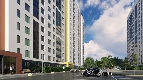 Фото № 5: Дизайн-проект экстерьера 1000.0  м² Современный жилой комплекс с развитой инфраструктурой для ЖК на Ватутина