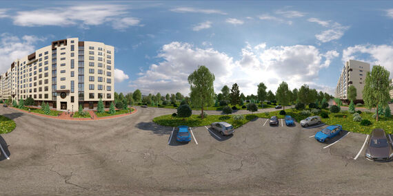 Фото № 4: Дизайн-проект экстерьера 500.0  м² Современный стиль для ЖК Афродита 2