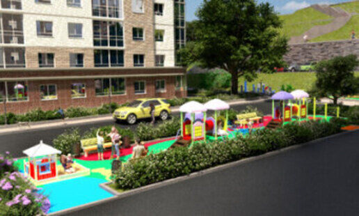 Фото № 1: Дизайн-проект экстерьера 500.0  м² Современный стиль для ЖК Фрегат