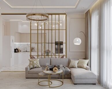 Фото № 1: Дизайн-проект трехкомнатной квартиры 83.59  м² стиль Модернизм для ЖК Скандинавия-Юг