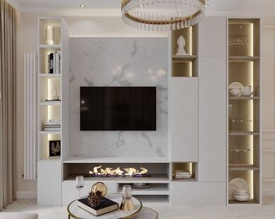 Фото № 2: Дизайн-проект трехкомнатной квартиры 83.59  м² стиль Модернизм для ЖК Скандинавия-Юг