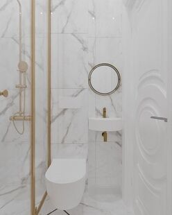 Фото № 4: Дизайн-проект трехкомнатной квартиры 83.59  м² стиль Модернизм для ЖК Скандинавия-Юг