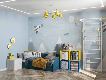 Фото № 5: Дизайн-проект трехкомнатной квартиры 112.2  м² Современный стиль для ЖК Московский