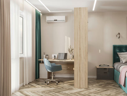 Фото № 3: Дизайн-проект трехкомнатной квартиры 112.2  м² Современный стиль для ЖК Московский