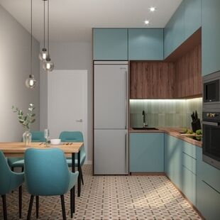 Фото № 1: Дизайн-проект двухкомнатной квартиры 69.56  м² Стиль Контемпорари для ЖК Опалиха О3