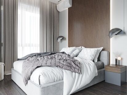 Фото № 6: Дизайн-проект двухкомнатной квартиры 61.5  м² стиль Модернизм для ЖК Кутузов град 2