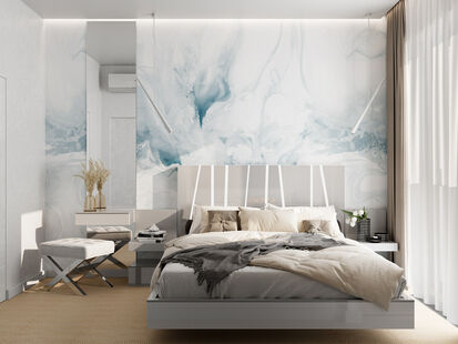 Фото № 1: Дизайн-проект четырехкомнатной квартиры 82.2  м² Современный стиль для ЖК Испанские кварталы