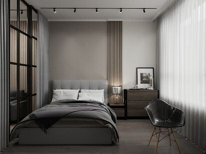 Фото № 5: Дизайн-проект двухкомнатной квартиры 38.79  м² Современный стиль для ЖК Stellar City