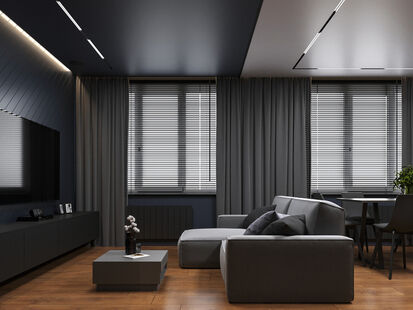 Фото № 1: Дизайн-проект двухкомнатной квартиры 64.7  м² Стиль Минимализм для ЖК Дом на Львовской