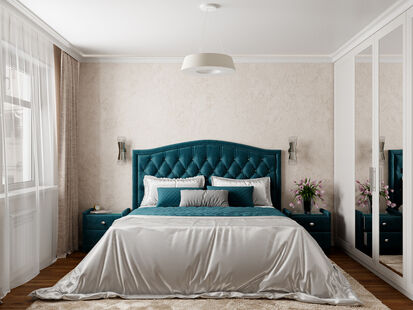 Фото № 5: Дизайн-проект двухкомнатной квартиры 76.4  м² Стиль Эклектика для ЖК Вокзальная, 8