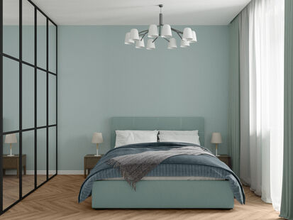 Фото № 3: Дизайн-проект однокомнатной квартиры 41.8  м² Современный стиль для ЖК Октябрьское поле