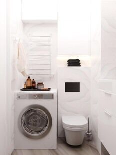 Фото № 5: Дизайн-проект двухкомнатной квартиры 47.74  м² Стиль Контемпорари для ЖК Московский