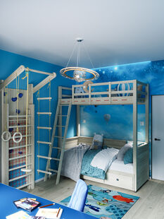 Фото № 4: Дизайн-проект четырехкомнатной квартиры 76.66  м² Стиль Эклектика для ЖК Триумф Парк