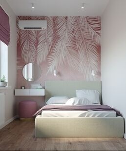 Фото № 3: Дизайн-проект двухкомнатной квартиры 56.17  м² Стиль Контемпорари для ЖК Новое Пушкино