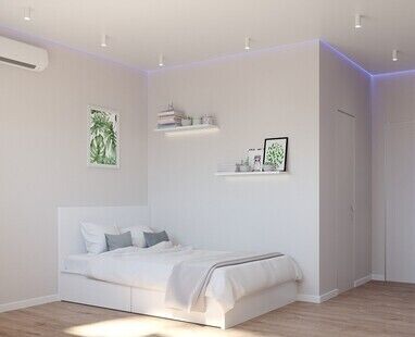 Фото № 4: Дизайн-проект двухкомнатной квартиры 56.17  м² Стиль Контемпорари для ЖК Новое Пушкино