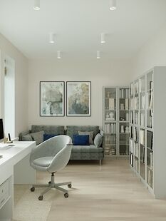 Фото № 3: Дизайн-проект дома/коттеджа 57.3  м² стиль Модернизм для дома в кп бонифаций