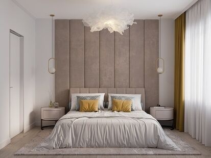 Фото № 6: Дизайн-проект двухкомнатной квартиры 50.0  м² Современный стиль для ЖК Ньютон