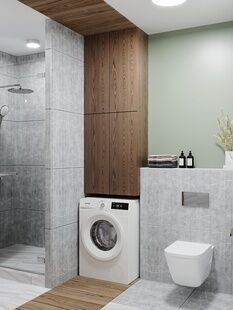 Фото № 3: Дизайн-проект двухкомнатной квартиры 50.0  м² Современный стиль для ЖК Ньютон