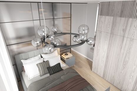 Фото № 1: Дизайн-проект трехкомнатной квартиры 72.0  м² стиль Модернизм для ЖК Некрасовский