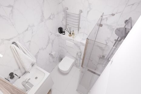 Фото № 5: Дизайн-проект трехкомнатной квартиры 72.0  м² стиль Модернизм для ЖК Некрасовский