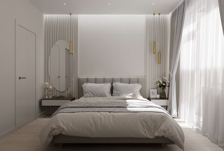 Фото № 4: Дизайн-проект трехкомнатной квартиры 79.87  м² Современный стиль для ЖК Новоорловский