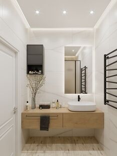 Фото № 3: Дизайн-проект дома/коттеджа 95.31  м² Современный стиль для этажа частного дома