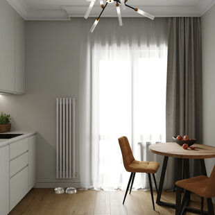 Фото № 5: Дизайн-проект однокомнатной квартиры 34.13  м² Современный стиль для ЖК Перловский