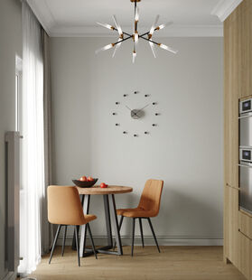 Фото № 3: Дизайн-проект однокомнатной квартиры 34.13  м² Современный стиль для ЖК Перловский