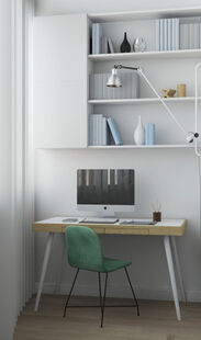 Фото № 4: Дизайн-проект однокомнатной квартиры 48.38  м² Стиль Контемпорари для ЖК Московский