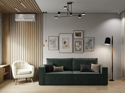 Фото № 1: Дизайн-проект трехкомнатной квартиры 79.0  м² Современный стиль для ЖК Веллтон Парк