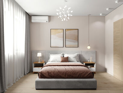 Фото № 3: Дизайн-проект трехкомнатной квартиры 79.0  м² Современный стиль для ЖК Веллтон Парк