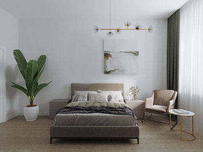 Фото № 1: Дизайн-проект двухкомнатной квартиры 59.17  м² стиль Модернизм для ЖК Main Street