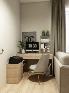 Фото № 3: Дизайн-проект двухкомнатной квартиры 64.6  м² Современный стиль для ЖК Балтийский