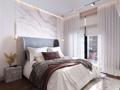 Фото № 1: Дизайн-проект трехкомнатной квартиры 81.28  м² стиль Модернизм для ЖК Ленинградка 58