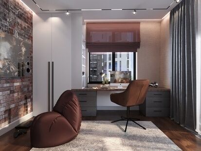 Фото № 2: Дизайн-проект трехкомнатной квартиры 81.28  м² стиль Модернизм для ЖК Ленинградка 58