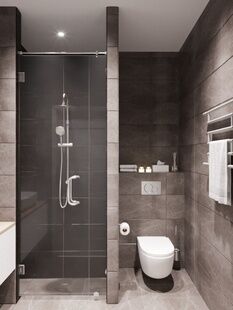 Фото № 5: Дизайн-проект двухкомнатной квартиры 42.94  м² Стиль Лофт для ЖК Московский