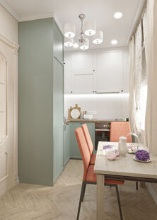 Фото № 4: Дизайн-проект двухкомнатной квартиры 45.68  м² Стиль Прованс для ЖК Московский