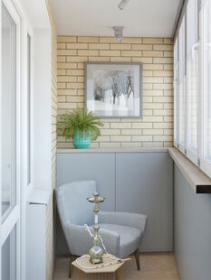 Фото № 2: Дизайн-проект двухкомнатной квартиры 62.12  м² Стиль Эклектика для ЖК Московский