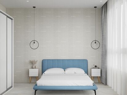 Фото № 5: Дизайн-проект двухкомнатной квартиры 59.55  м² Стиль Контемпорари для ЖК Огни