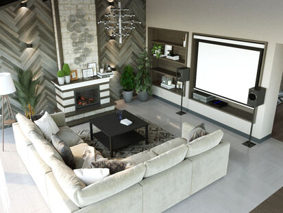 Фото № 4: Дизайн-проект двухкомнатной квартиры 63.25  м² Стиль Эклектика для кп вяземские сады