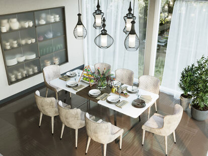 Фото № 6: Дизайн-проект двухкомнатной квартиры 63.25  м² Стиль Эклектика для кп вяземские сады