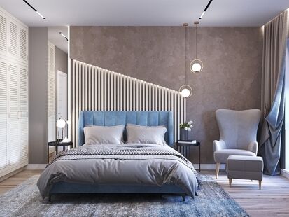 Фото № 1: Дизайн-проект двухкомнатной квартиры 63.31  м² Современный стиль для ЖК Новое Внуково