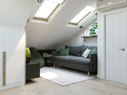 Фото № 2: Дизайн-проект трехкомнатной квартиры 36.36  м² Стиль Лофт для тсж княжичи